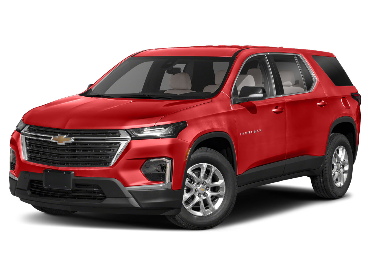 2023 Chevrolet Traverse Premier in Mosaic Black Metallic — front three-quarter view