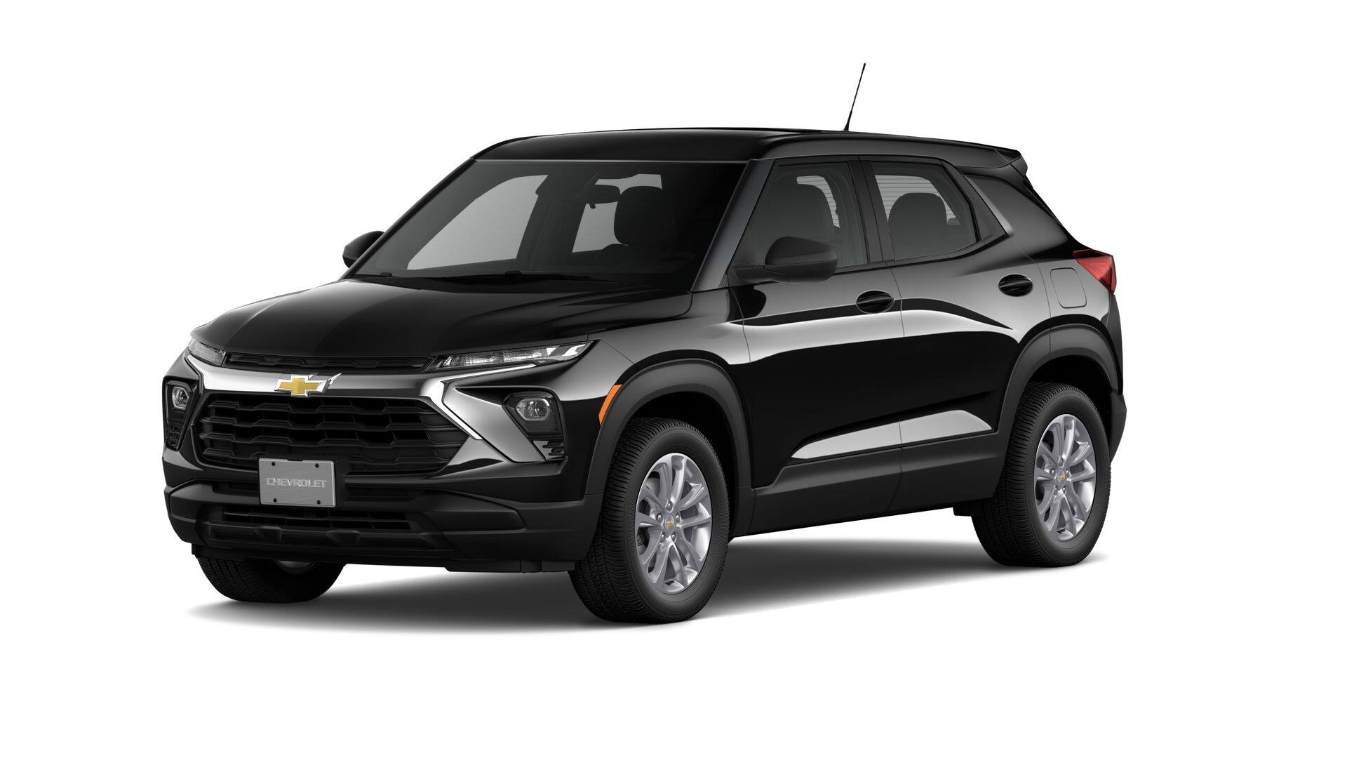 2026 Chevrolet Trailblazer LS in Mosaic Black Metallic — front three-quarter view